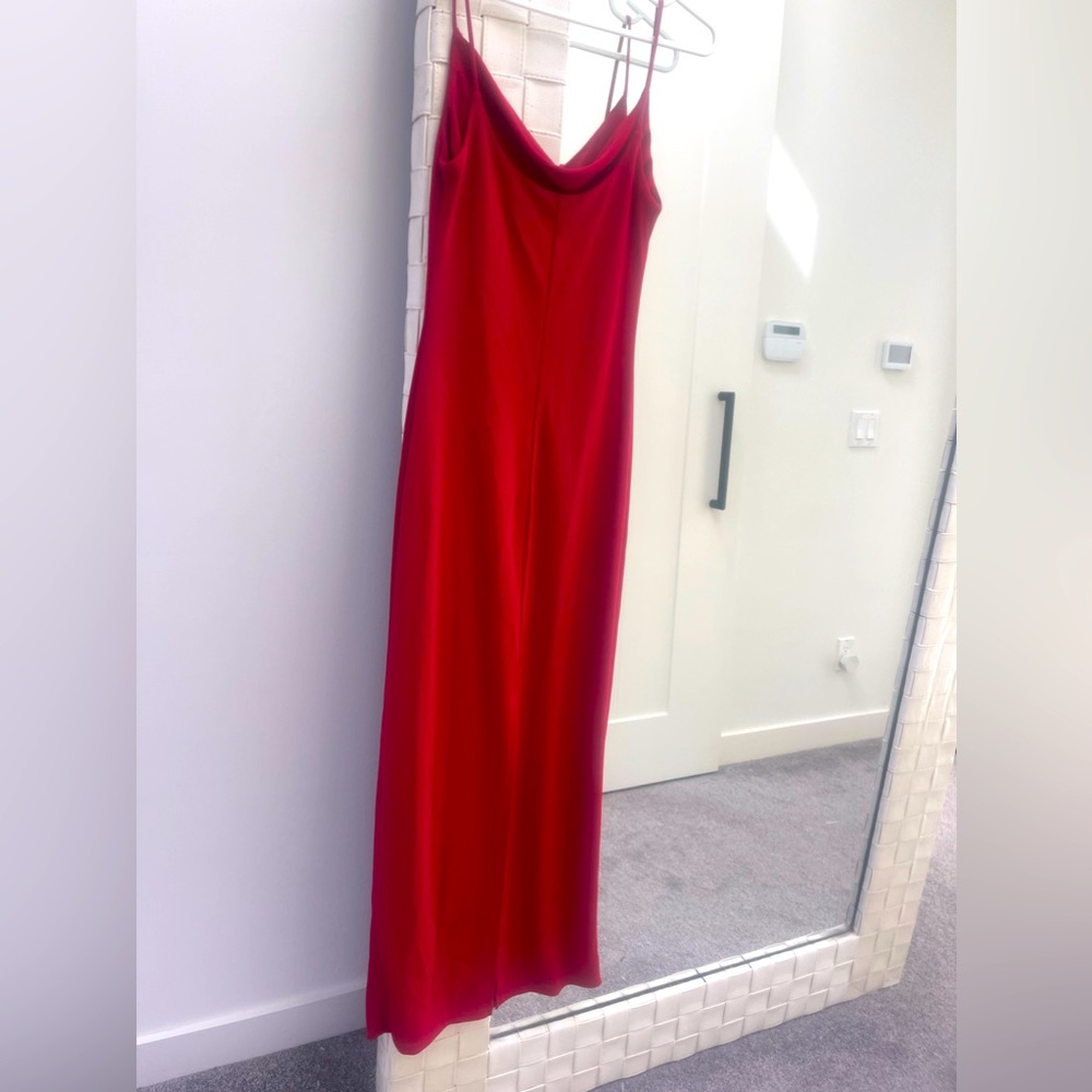 Red cocktail dress